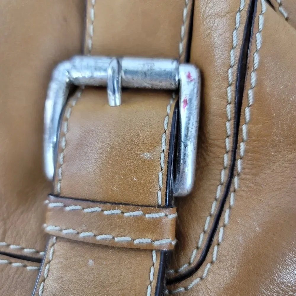 Michael Michael kors tan satchel leather